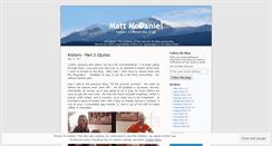 Desktop Screenshot of mattmcdz.wordpress.com