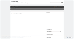 Desktop Screenshot of forexgate.wordpress.com