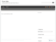 Tablet Screenshot of forexgate.wordpress.com