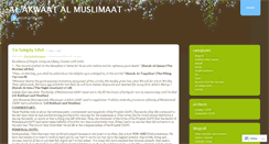 Desktop Screenshot of alakwaatalmuslimaat.wordpress.com