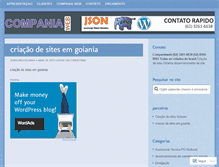 Tablet Screenshot of desenvolvimentodewebsitesemgoiania.wordpress.com