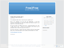 Tablet Screenshot of free2free.wordpress.com