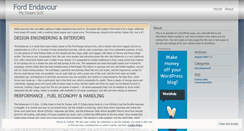 Desktop Screenshot of fordendavour.wordpress.com