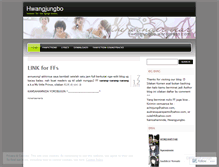Tablet Screenshot of hwangjungbo.wordpress.com