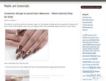 Tablet Screenshot of nailsarttutorials.wordpress.com