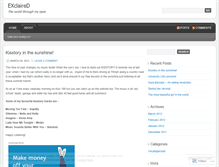 Tablet Screenshot of exclaired.wordpress.com