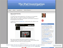 Tablet Screenshot of ipadinvestigation.wordpress.com