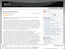 Tablet Screenshot of maryus315.wordpress.com