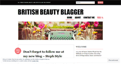 Desktop Screenshot of britishbeautyblagger.wordpress.com