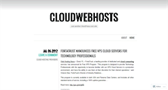 Desktop Screenshot of cloudwebhosts.wordpress.com