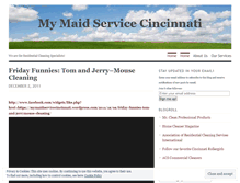 Tablet Screenshot of mymaidservicecincinnati.wordpress.com