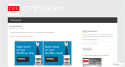 Desktop Screenshot of ciprscotland.wordpress.com