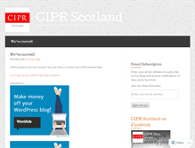 Tablet Screenshot of ciprscotland.wordpress.com