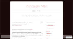 Desktop Screenshot of intricatelyme.wordpress.com