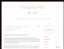 Tablet Screenshot of intricatelyme.wordpress.com
