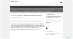 Desktop Screenshot of anneswift.wordpress.com