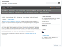 Tablet Screenshot of anneswift.wordpress.com