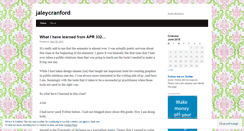 Desktop Screenshot of jaleycranford.wordpress.com