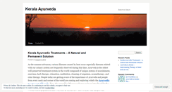 Desktop Screenshot of keralaayurvedaresorts.wordpress.com