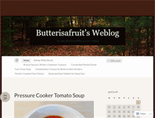 Tablet Screenshot of butterisafruit.wordpress.com