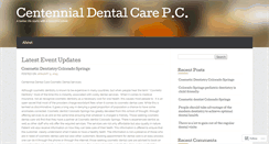 Desktop Screenshot of centennialdentalcare.wordpress.com