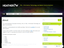 Tablet Screenshot of heather7w.wordpress.com