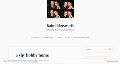 Desktop Screenshot of kateblogsworth.wordpress.com