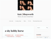 Tablet Screenshot of kateblogsworth.wordpress.com