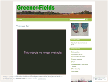 Tablet Screenshot of greenerfields.wordpress.com