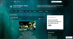 Desktop Screenshot of anudesigns.wordpress.com
