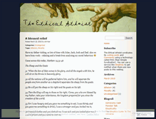 Tablet Screenshot of ethicalatheist.wordpress.com