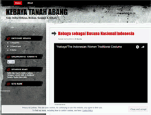 Tablet Screenshot of kebayatanahabang.wordpress.com