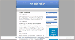 Desktop Screenshot of ondaradar.wordpress.com