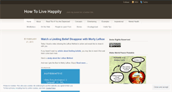 Desktop Screenshot of howtolivehappily.wordpress.com