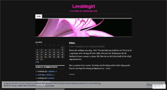 Desktop Screenshot of lovablegirl.wordpress.com