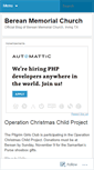Mobile Screenshot of bereanchurch.wordpress.com