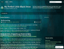 Tablet Screenshot of myperfectlittleblackdress.wordpress.com