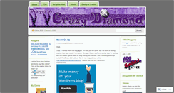 Desktop Screenshot of designsbycrazydiamond.wordpress.com