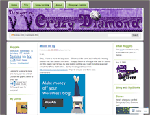 Tablet Screenshot of designsbycrazydiamond.wordpress.com