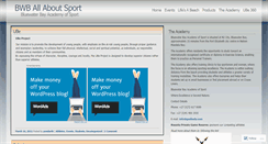 Desktop Screenshot of bluewaterbaysportsacademy.wordpress.com