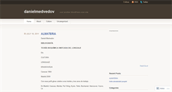 Desktop Screenshot of danielmedvedov.wordpress.com
