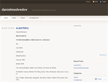 Tablet Screenshot of danielmedvedov.wordpress.com