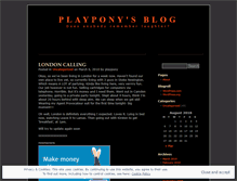 Tablet Screenshot of playpony.wordpress.com