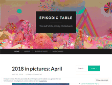 Tablet Screenshot of episodictable.wordpress.com