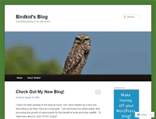 Tablet Screenshot of birdkidblog.wordpress.com