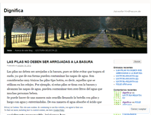Tablet Screenshot of dignificar.wordpress.com