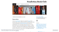 Desktop Screenshot of nonfictionbookclub.wordpress.com