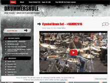 Tablet Screenshot of drummersrule.wordpress.com
