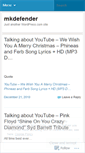 Mobile Screenshot of mkdefender.wordpress.com
