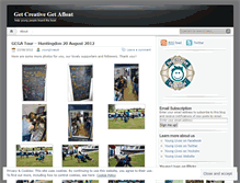 Tablet Screenshot of getcreativegetafloat.wordpress.com